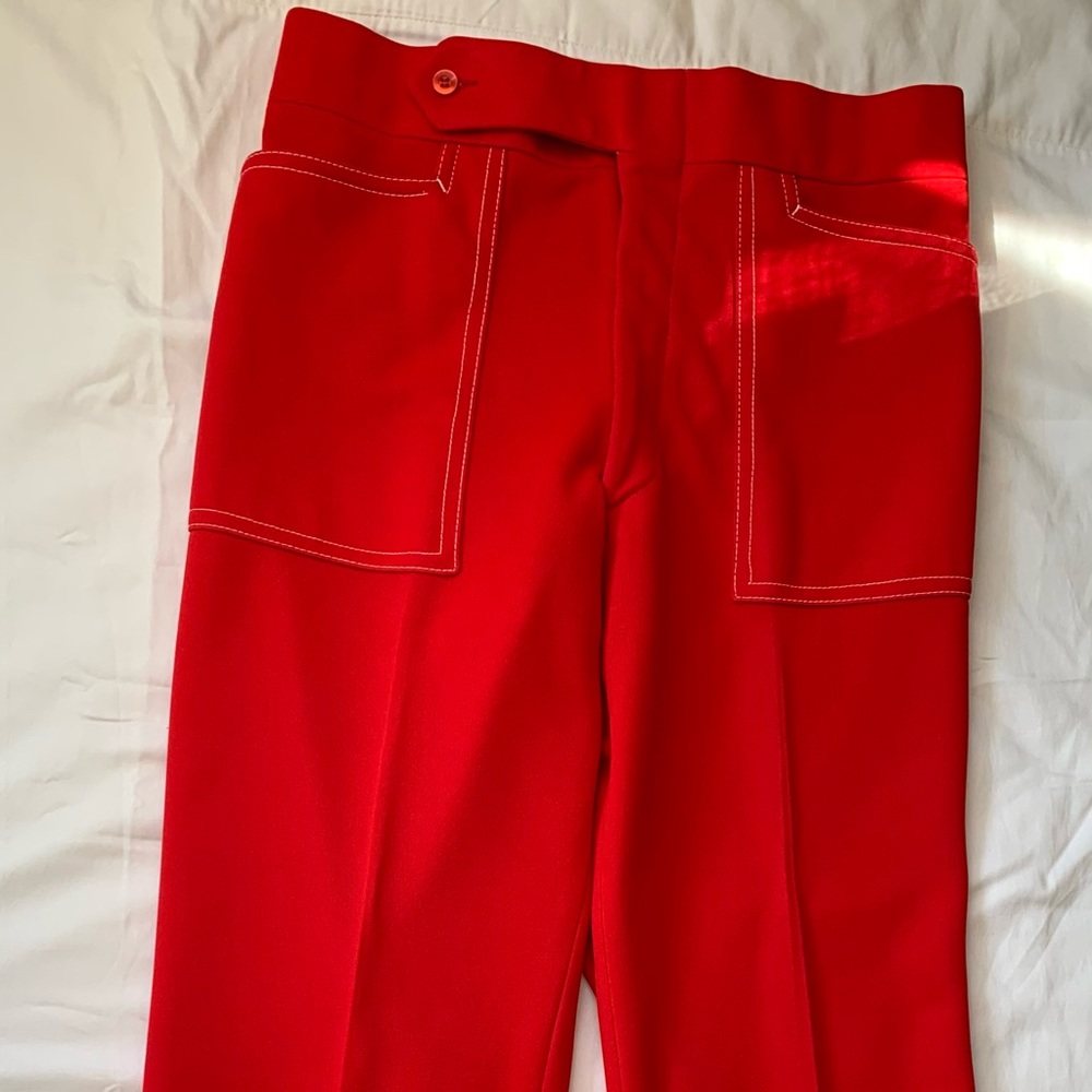 Vintage red wide legged pants
